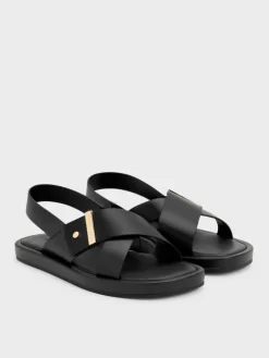Audra Crossover Slingback Sandals