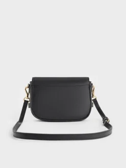 Aurelia Metallic-Accent Saddle Bag