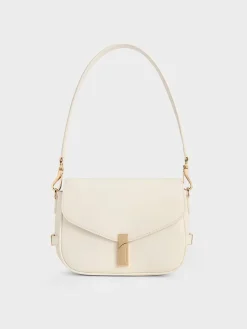 Aurelia Metallic-Accent Saddle Bag