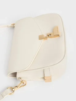 Aurelia Metallic-Accent Saddle Bag