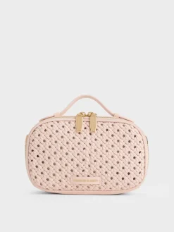 Azure Woven Crossbody Bag