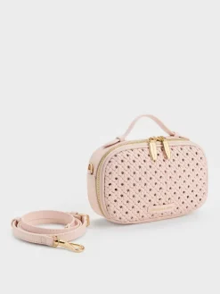 Azure Woven Crossbody Bag