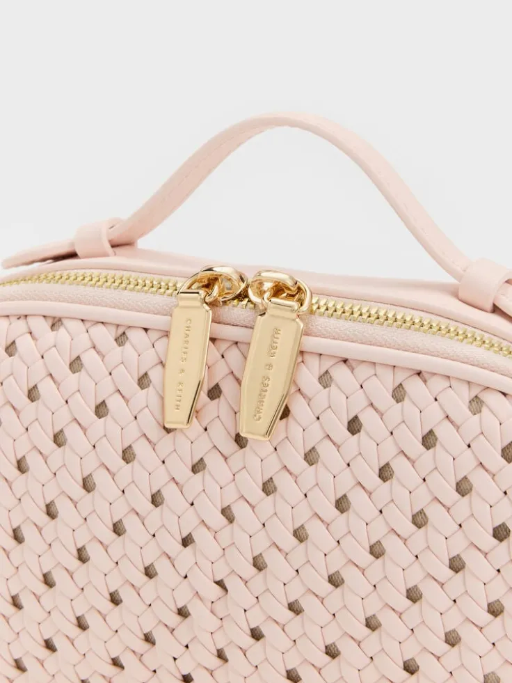 Azure Woven Crossbody Bag