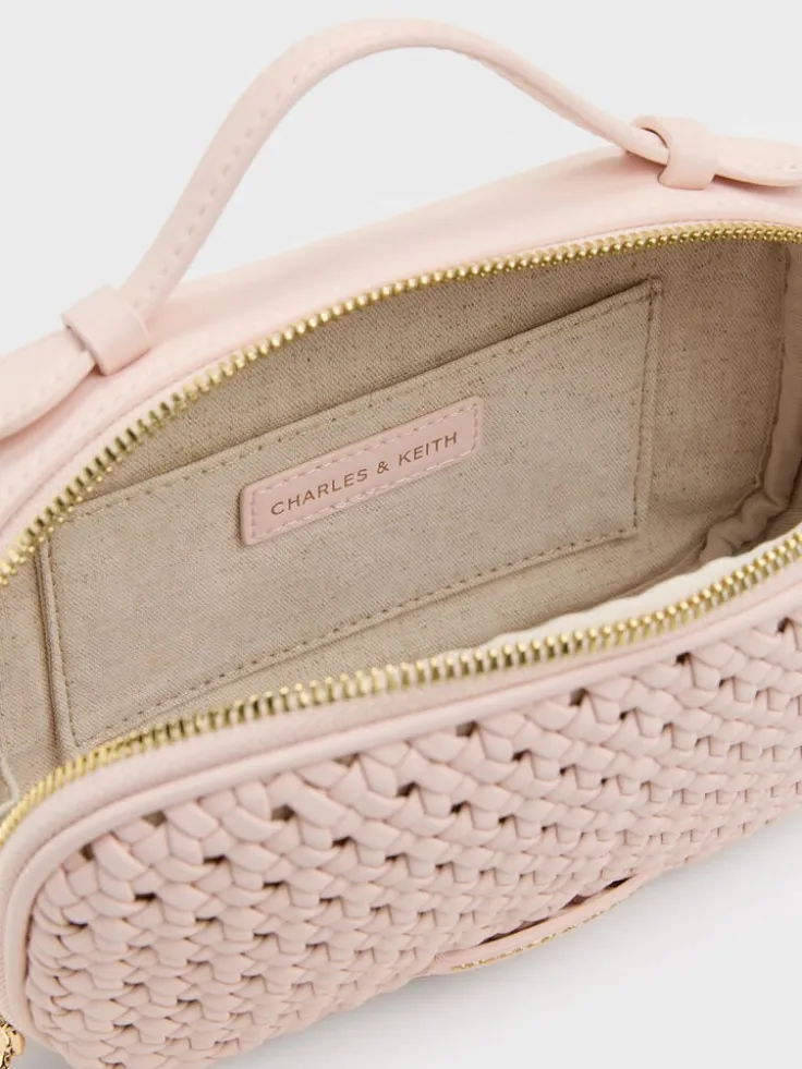 Azure Woven Crossbody Bag