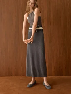 Barbara Felt Pearl-Bow Ballet Flats