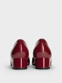 Barbara Patent Pearl-Bow Ballet Pumps