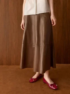 Barbara Patent Pearl-Bow Ballet Flats