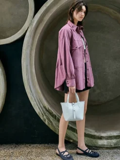 Beryl Belted Bucket Bag