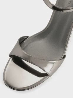 Betty Metallic Block-Heel Sandals