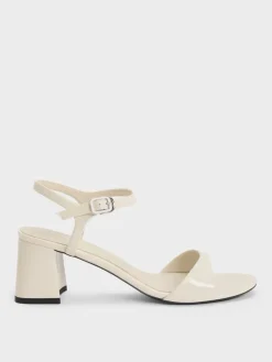 Betty Patent Block-Heel Sandals