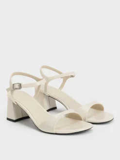 Betty Patent Block-Heel Sandals