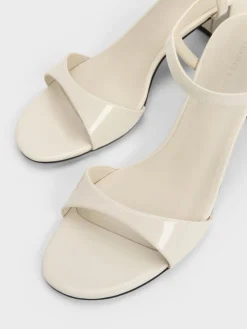 Betty Patent Block-Heel Sandals