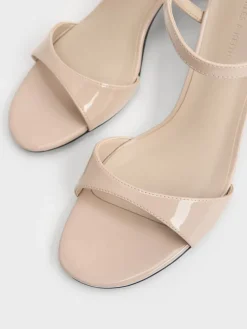 Betty Patent Block-Heel Sandals
