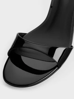 Betty Patent Block-Heel Sandals