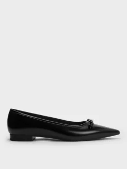 Bow Pointed Ballet Flats