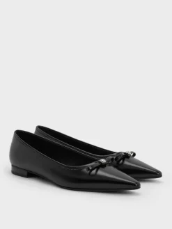 Bow Pointed Ballet Flats