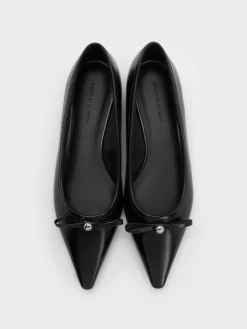 Bow Pointed Ballet Flats