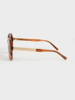 Braided Temple Butterfly Sunglasses