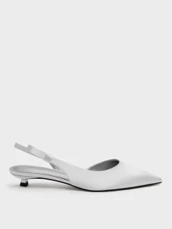 Brantley Bow Slingback Kitten Heels