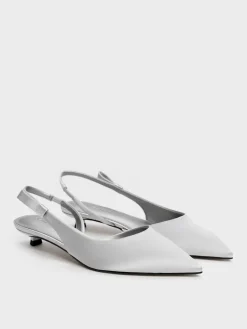 Brantley Bow Slingback Kitten Heels