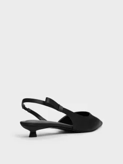 Brantley Bow Slingback Kitten Heels