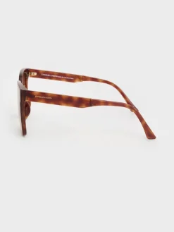 Brea Tortoiseshell Foldable Sunglasses