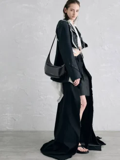Bryna Curved Hobo Bag