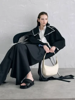 Bryna Curved Hobo Bag