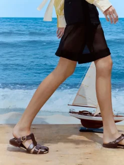 Caged Flat Espadrilles