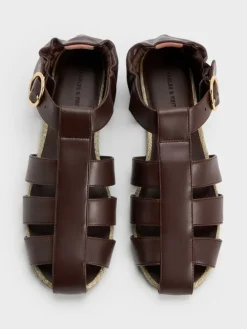 Caged Flat Espadrilles