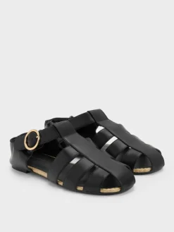 Caged Flat Espadrilles