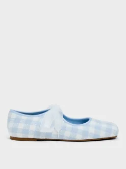 Camila Gingham Mary Jane Flats