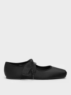 Camila Satin Mary Jane Flats