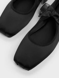 Camila Satin Mary Jane Flats