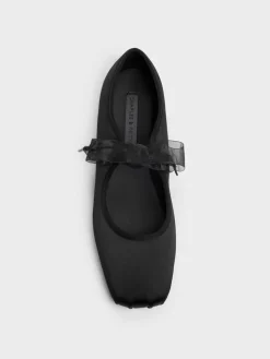 Camila Satin Mary Jane Flats