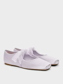 Camila Satin Mary Jane Flats