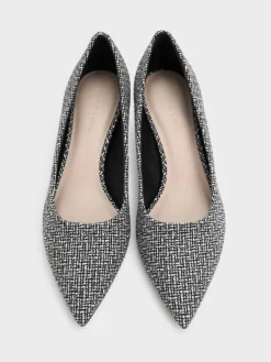 Cammie Tweed Metallic-Heel Pumps