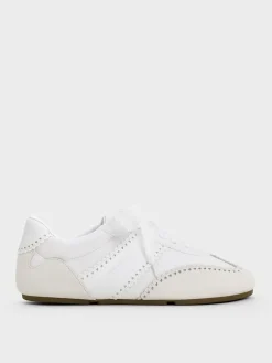 Cece Heart-Motif Sheer-Lace Sneakers