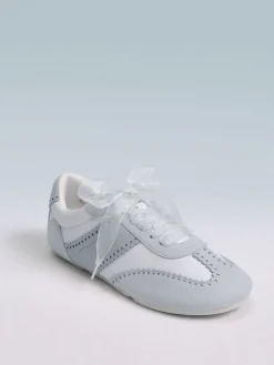Cece Heart-Motif Sheer-Lace Sneakers