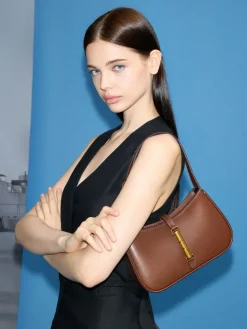 Cesia Metallic-Accent Shoulder Bag