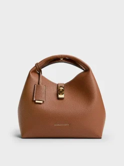 Chance Turn-Lock Bucket Bag