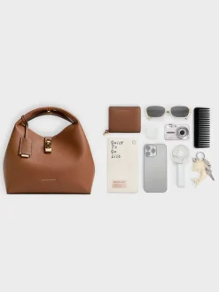 Chance Turn-Lock Bucket Bag