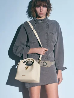 Chance Turn-Lock Bucket Bag