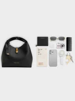 Chance Turn-Lock Bucket Bag