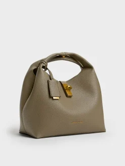 Chance Turn-Lock Bucket Bag