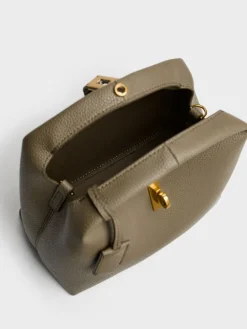 Chance Turn-Lock Bucket Bag