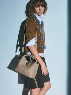 Chance Turn-Lock Bucket Bag