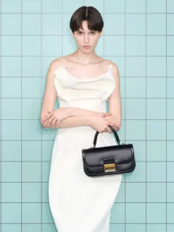 Charlot Elongated Top Handle Bag