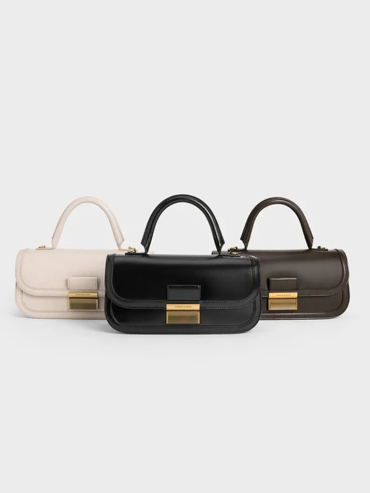 Charlot Elongated Top Handle Bag