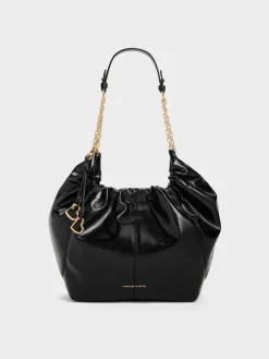 Ciara Ruched Hobo Bag